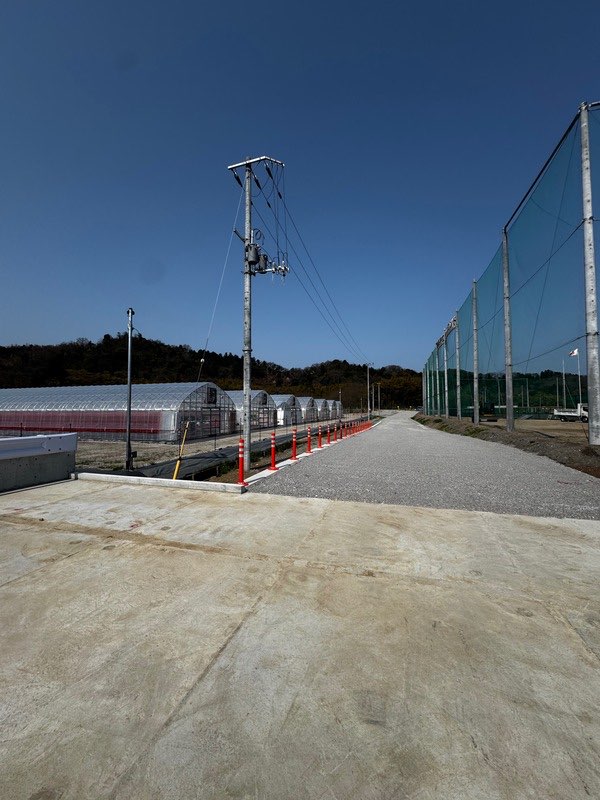 進入路工事の施工後